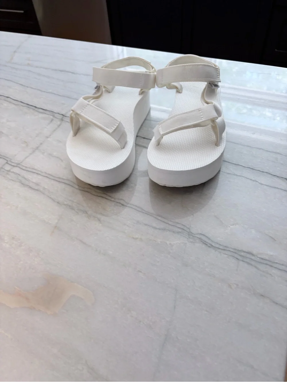 Teva Women’s White Sport Platform Sandals Size 7